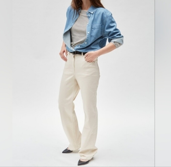 Thakoon High Waisted Denim Wide Peg Pants - Picture 10 of 10